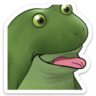 Tongue out with disgust  sticker