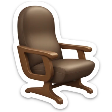 Chair shaped like a hand sticker