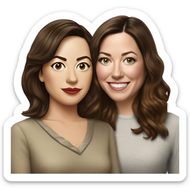 Aubrey Plaza and Kathryn Hahn sticker