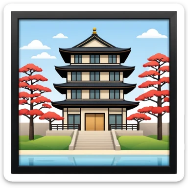 japan house modern sticker