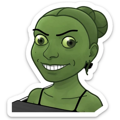 myself on a pilates reformer  sticker