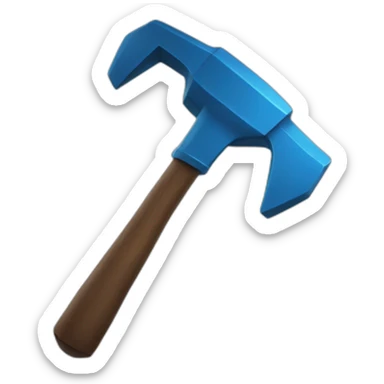 MEGA BAN blue hammer sticker