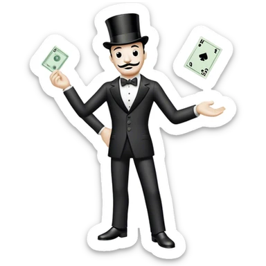 Monopoly man full height sticker