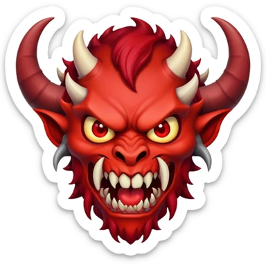 DEMON MUST FOR REAL DEMON MUST FOR REAL sticker