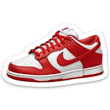 I want you to draw a Nike Dunk Low with the Nike logo facing right sticker