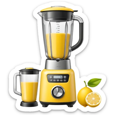 mac os icon fruit blender yellow lemon sticker