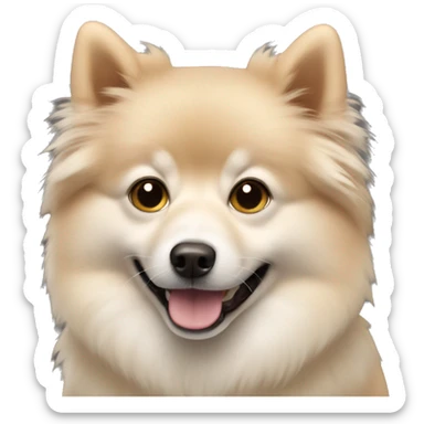 Beige spitz sticker