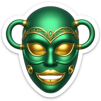 poison mask sticker