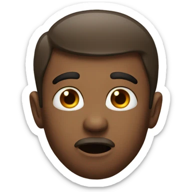 Whistling emoji sticker