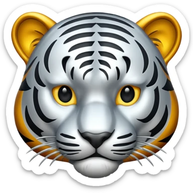 Metal Tiger sticker