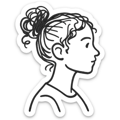 Side profile sticker