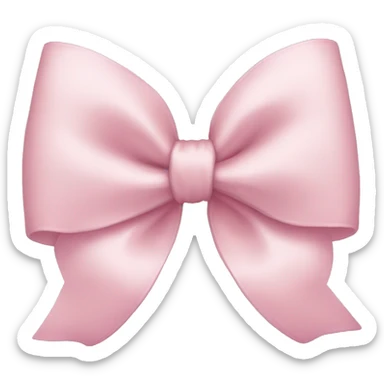 Light pink bow sticker