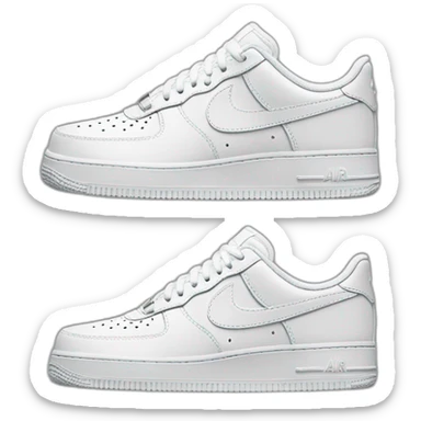 nike air force 1 white sneaker sticker