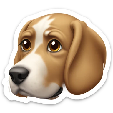 Dog listen música sticker