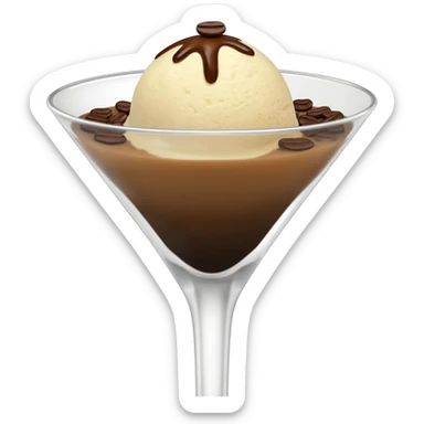 Affogato martini sticker
