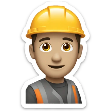 Create a emoji that represents a user, from Holcim Cement company. If possible using a laptop  sticker