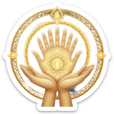 A divine abstract force creating humans through karma,
shown as a luminous cosmic hand made of light (not realistic),
forming a human figure from particles.
Hindu spiritual aura, sacred geometry, subtle mandala lines,

 
 sticker