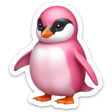 Pink fairy penguin sticker