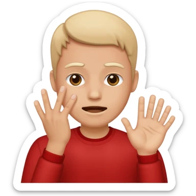 Emoji that slaps his face sticker