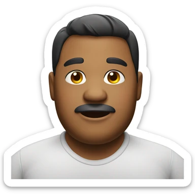 Individual Gay chubby man sticker