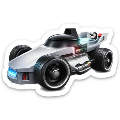 Formula Darth Vader’s ice cream race car, light saber headlights, exposed suspension  sticker
