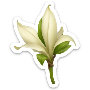 vanilla flower pod sticker