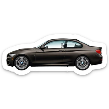 Black bmw emoji sticker