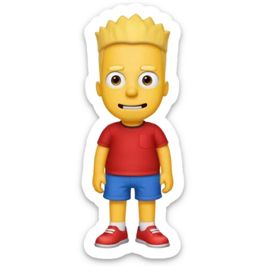 bart simpson sticker