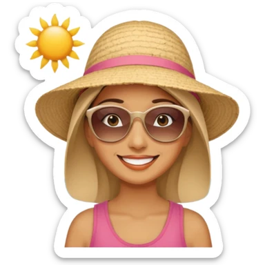 Coastal Town woman sticker