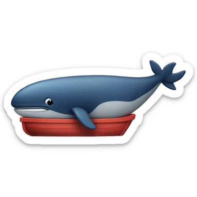 a docker whale that is thinking sticker