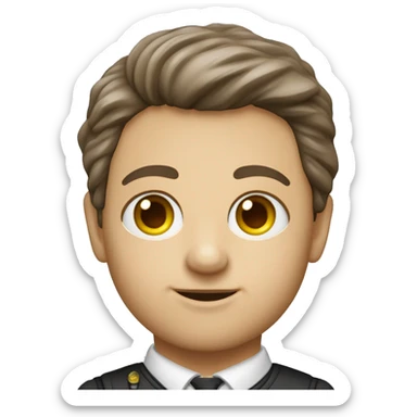 ein mensch (gesicht) der die augen zusammenkneift und dabei ganz doll lächelt sticker