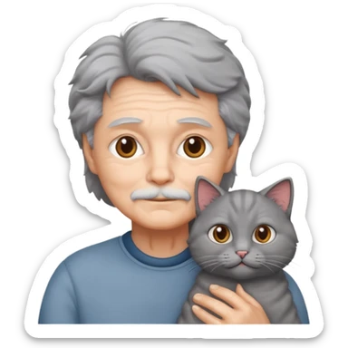 67 and cat sticker