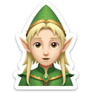 an elf sticker