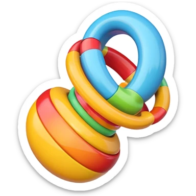 Rattle – colorful sticker