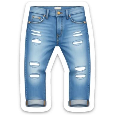 sky-blue jeans pant. sticker