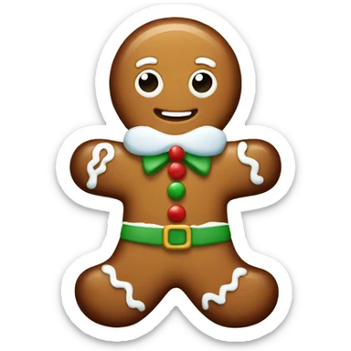 Christmas gingerbread  sticker