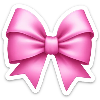 pink bow sticker