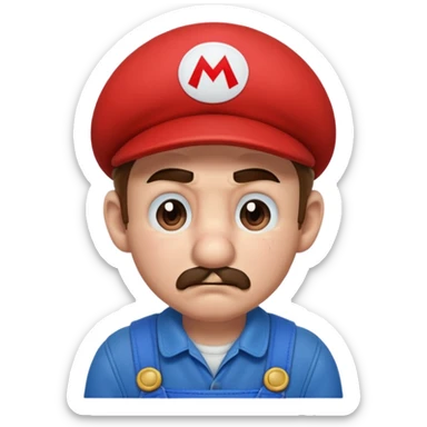 Super Mario crying  sticker