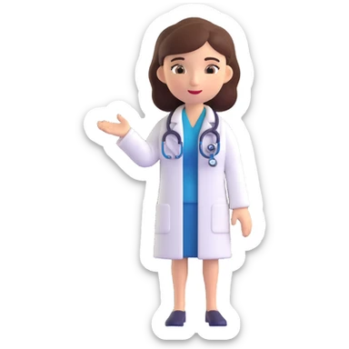 woman doctor sticker