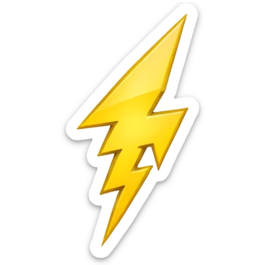 make lightning emoji sticker
