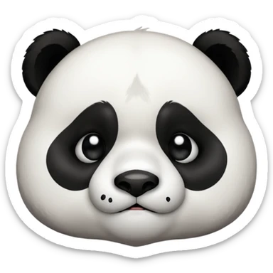 Sad panda crying sticker