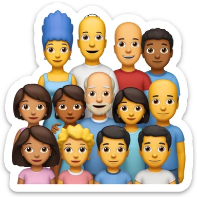 the simpsons, Different every character. sticker