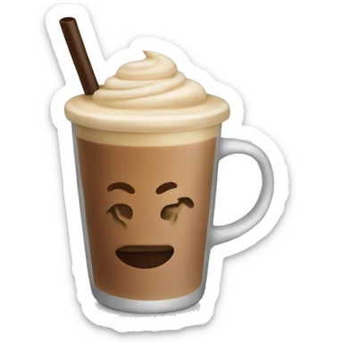Ice coffee latte sticker