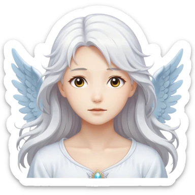 anime style angel sticker