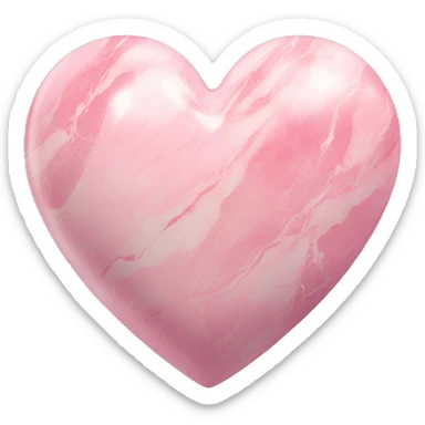 Pink Marble Heart sticker