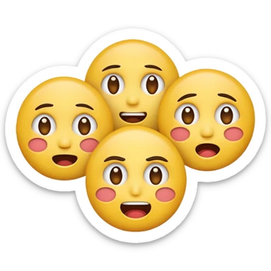 😏+😳+😠+🥺 sticker