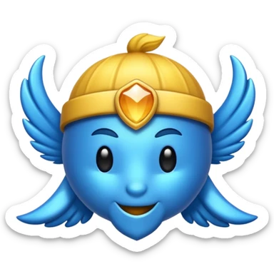 Lazo color azul sticker