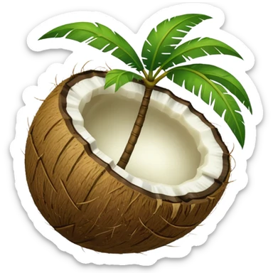 Green Coconut  sticker