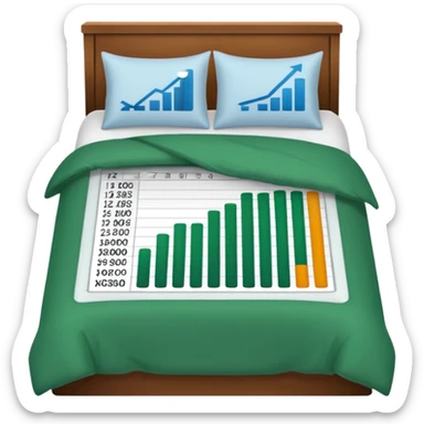 duvet with excel spreadsheet sticker