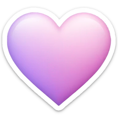 Pastel purple pink heart  sticker